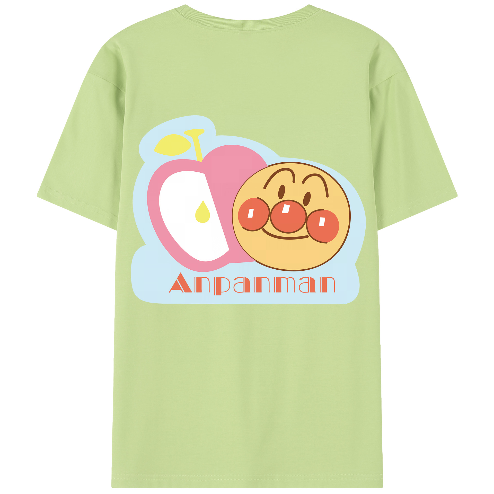 （画像用） アンパンマン Anpanman 綿100％半袖Tシャツ（背面プリント）